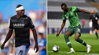 Nigerians left surprised as Super Eagles forward Sadiq Umar returns to club training, Video