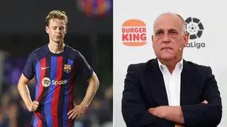 La Liga President Javier Tebas Unimpressed With Barcelona’s Treatment of Dutch International Frenkie De Jong