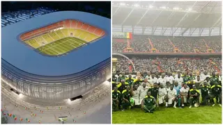 Okocha, Fadiga score great goals as Senegal inaugurates magnificent stadium two weeks after AFCON glory