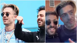 Jack Grealish and Bernardo Silva Banter Each Other as Man City Continue With Premier League Celebrations