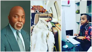 Daughter of Former NFF President Amaju Pinnick Spotted Inside Exotic Private Jet As Father Makes Declaration