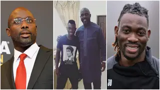 Former Ballon d'or winner George Weah pays tribute to Christian Atsu, donates $10,000 to family