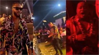 Cubana Chiefpriest Stunned As Ex-Super Eagles Star Rains Cash on Flavour at Biggest Show in Asaba