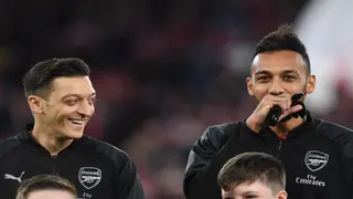 Mesut Ozil sends stunning message to Aubameyang following his departure at Arsenal