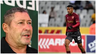 Jayden Adams: Steve Barker Speaks on Bafana Bafana Star’s Future Amid Mamelodi Sundowns Links