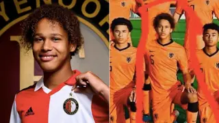 Promising South African born Thuto Mojanaga turns out in the colours of the Netherlands and Feyenoord