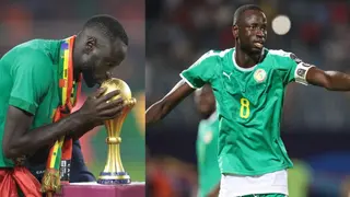 Senegal midfielder reveals how they had to train with kitman en-Route to winning AFCON