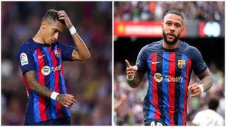 Barcelona upset with misfiring attackers Raphinha and Memphis Depay after UCL elimination