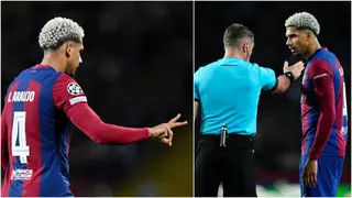 Ronald Araujo's gesture after getting sent off vs PSG in Champions League tie explained
