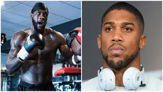 Fans Fear for Anthony Joshua As Deontay Wilder Shows Off Explosive Punches in Training; Video