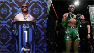 UFC Superstar Kamaru Usman Gifted Jersey by Inter Milan After Derby Win