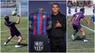 Video: Ronaldinho’s Son Makes Long Awaited Debut for Barcelona, Shows Glimpses of Football Brilliance