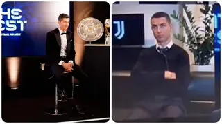 Cristiano Ronaldo Looks Gloomy After Lewandowski Won FIFA Best Award