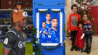 Ghanaian footballers celebrate Christmas with lovely photos