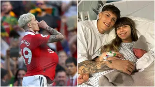 Man United Ace Alejandro Garnacho Welcomes Baby Boy Sharing Name With His Teammate