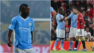 Jeremy Doku aims dig at Antony hours after pair clashed during Manchester derby