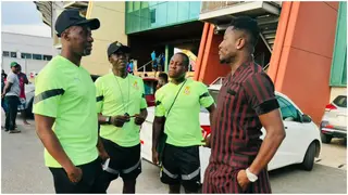 Former Black Stars captain Asamoah Gyan visits Ghana's Black Meteors ahead of Algeria trip