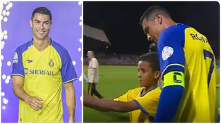 Heartwarming Moment Cristiano Ronaldo Takes Selfie With Young Fan After Scoring Four Goals