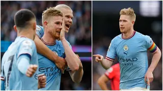 Kevin De Bruyne Hilariously Copies Roberto Firmino After Scoring Worldie Versus Brighton