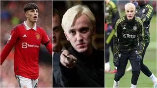 Watch as Man United star Antony exposes youngster's new 'Draco Malfoy' hair style