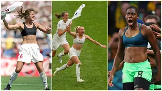 Five female footballers who removed their shirts after scoring, Asisat Oshoala included