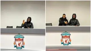 Famous Nigerian comedian Sabinus announces his signing as Liverpool new no.9, fans react