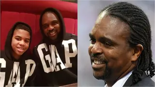 Super Eagles Legend Kanu Sends Heartfelt Message To Son On His Birthday