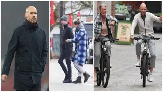 Erik ten Hag tours Manchester with his wife