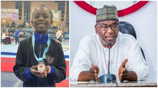 Little girl calls out Kwara state government after being ignored despite winning silver medal in South Africa