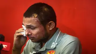 Malaysia footballer badly hurt in acid attack pledges to play again