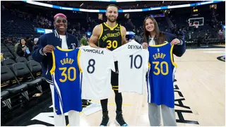 Steph Curry Gifts Asisat Oshoala Signed Game Jersey After Warriors Beat Bucks