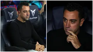 Xavi under pressure at Barcelona with his job on the line following Champions League disaster