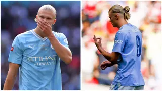 Community Shield: Haaland's Brutal Gesture As Arsenal Fans Boo Him Off After Substitution