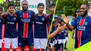 Nigeria Legend Jay Jay Okocha Shares Skills With PSG Academy Players in Maldives