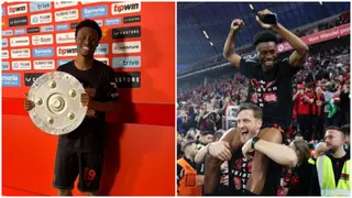 Nathan Tella delighted to win first Bundesliga title with Bayer Leverkusen