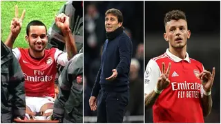 North London Derby: Theo Walcott, Ben White Mock Conte’s Tottenham Hotspur After Huge Arsenal Win