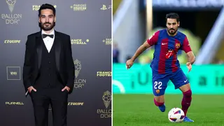 Ilkay Gundogan sparks controversy after skipping Barcelona team photo during Ballon d'Or ceremony: video