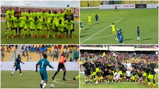 Borussia Dortmund legends share the spoils with African legends in exciting four-goal thriller in Accra