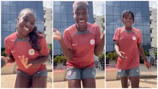 “Who Is Agba Baller?” Michelle Alozie Joins Asisat Oshoala in Recreating Mr Macaroni’s Skit, Video