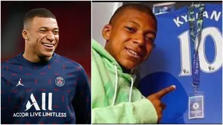 Kylian Mbappe's childhood photos in Chelsea jersey emerge ahead of potential PSG exit