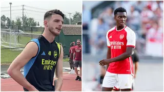 Declan Rice breaks silence on his angry altercation with new Arsenal teammate
