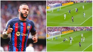 Memphis Depay Scores First Goal of the Season For Barcelona With Devastating Move