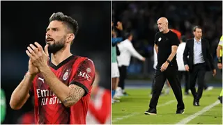 Giroud says sorry to his manager despite scoring twice for Milan in 2:2 draw vs Napoli