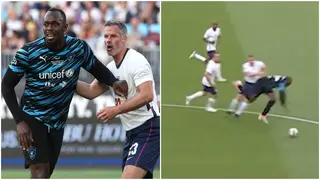Soccer Aid 2022: Liverpool legend Jamie Carragher fouls Olympian Usain Bolt in hilarious fashion