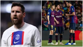 Messi hangs out with ex-Barcelona teammates Alba and Busquets in Spain