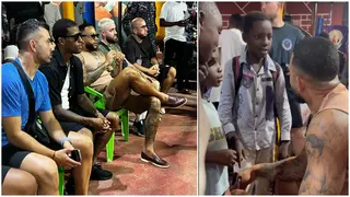 Video: Wijnaldum and Depay Spotted in Accra, Spend Quality Time With Young Children at a Gym