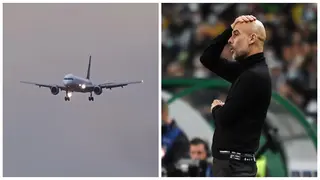 Panic as Man City Plane Struggles to Land at Manchester Airport Due to High Winds