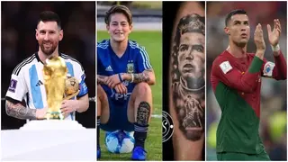 In photos: Argentina Women's footballer has tattoo of Messi's rival Ronaldo