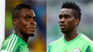 Video of Emenike 'Ridiculing' Yobo On the Pitch Goes Viral as he Uses him to Dance