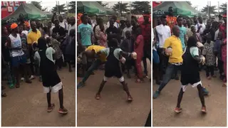 Sensational Little Nigerian Boxer Defeats Older Trainer in Sparring Session